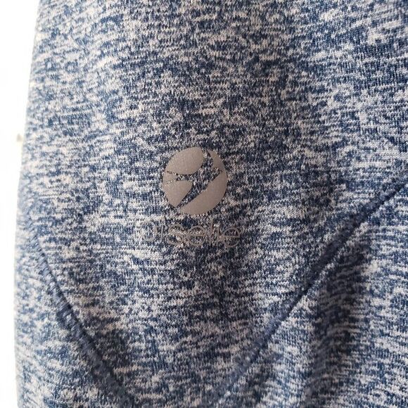 Oiselle Lux Skirt Size 8 Blue Heathered Straight Stretch Athleisure Drawcord - Picture 4 of 7